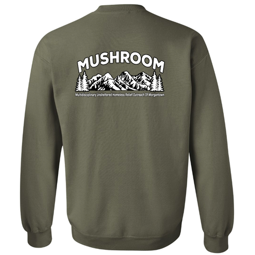 Gildan Heavy Blend Crew Neck Sweatshirt -- Military Green
