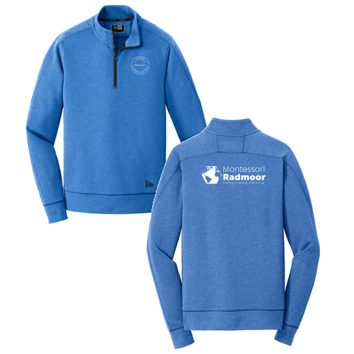 New Era Tri-Blend Fleece 1/4-Zip Pullover -- Royal Heather