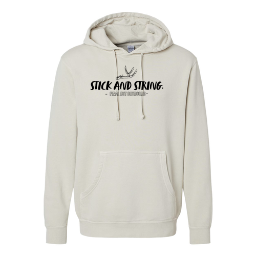 Independent Trading Co. Midweight Pigment-Dyed Hooded Sweatshirt -- Pigment Dusty Ivory