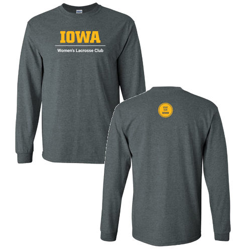 Gildan Heavy Cotton Longsleeve Basic T-Shirt -- Dark Heather