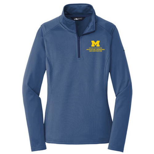 Ladies The North Face Tech Quarter Zip Fleece -- Blue Wing, $67
