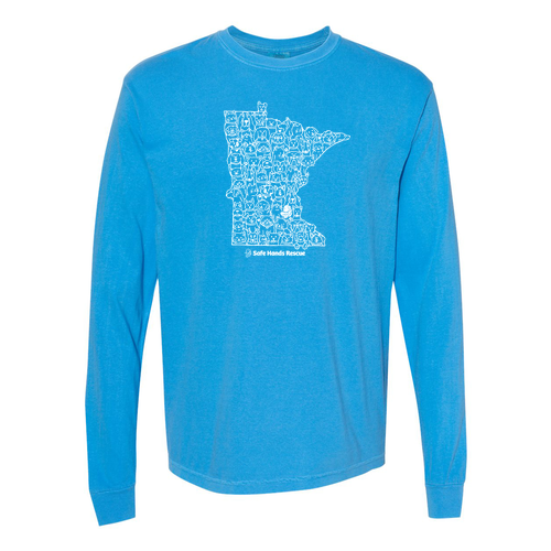 Comfort Colors Ringspun Long Sleeve Tee -- Royal Caribe: Novelty Design