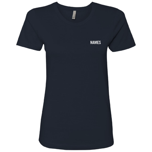 Ladies Next Level Soft Fitted Boyfriend Tee -- Midnight Navy