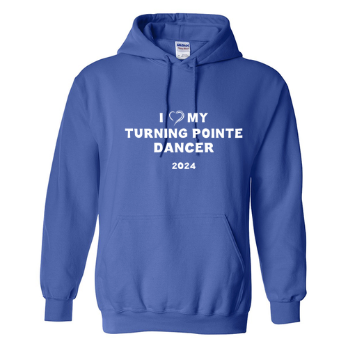 I Love My Turning Pointe Dancer Hoodie -Royal