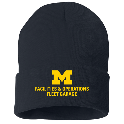 Men/Unisex Sportsman Solid 12" Cuffed Beanie -- Navy, $23