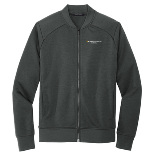 Mercer+Mettle Double-Knit Bomber -- Anchor Grey