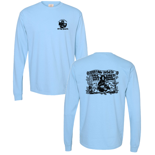 Comfort Colors Ringspun Long Sleeve Tee -- Hydrangea