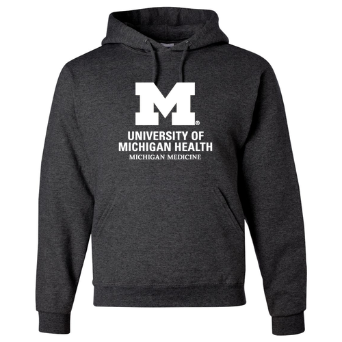Jerzees 8 oz 50/50 Nublend Adult Hooded Sweatshirt -- Black Heather