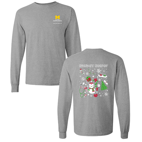 Gildan Heavy Cotton Longsleeve Basic T-Shirt -- Sport Grey