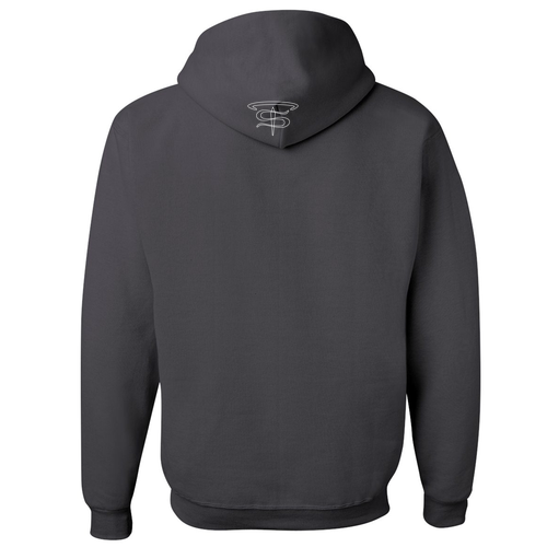 Jerzees 8 oz 50/50 Nublend Adult Hooded Sweatshirt -- Charcoal Grey