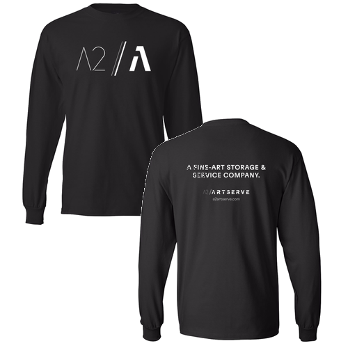 Hanes Beefy T Longsleeve T-Shirt -- Black