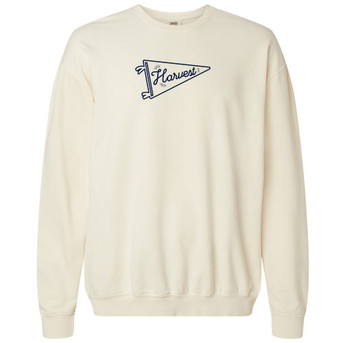 Comfort Colors Lightweight Adult Ringspun Crewneck Sweatshirt -- Ivory