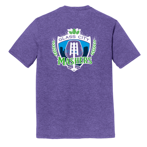 District Made Mens Perfect Tri Crew Tee -- Purple Frost