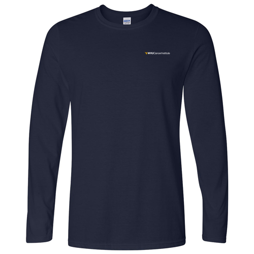 Gildan Softstyle Longsleeve T Shirt -- Navy