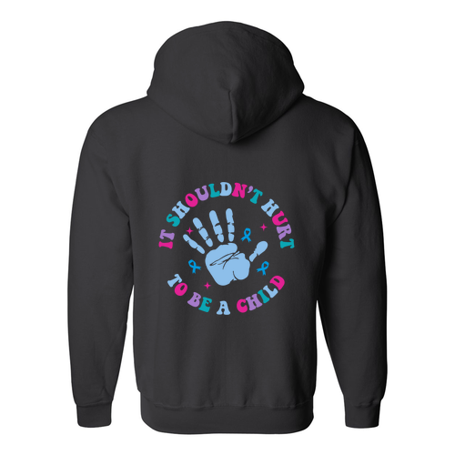 Gildan Full Zip Hooded Sweatshirt -- Black