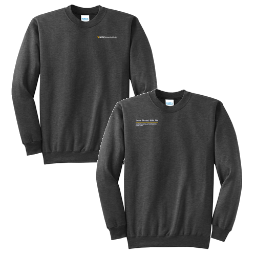 Port and Company Classic Crewneck Sweatshirt -- Dark Heather Grey