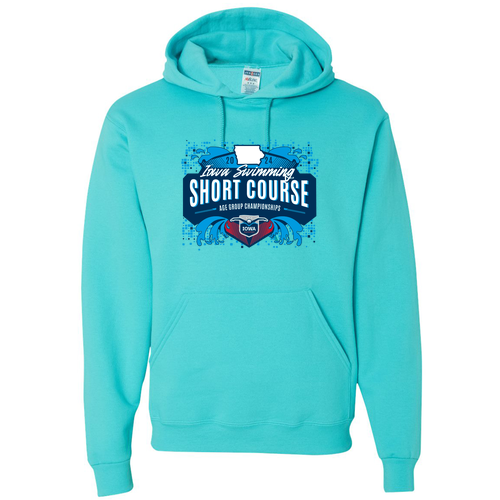 Jerzees 8 oz 50/50 Nublend Adult Hooded Sweatshirt -- Scuba Blue