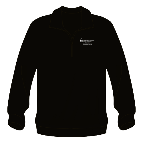 Sport Tek Ladies Quarter Zip Sweatshirt -- Black
