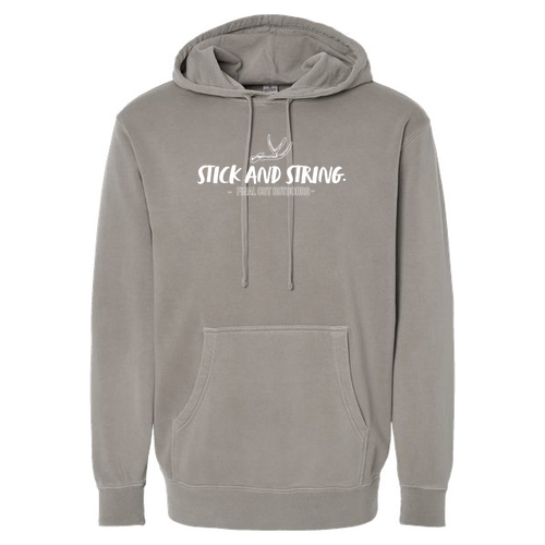 Independent Trading Co. Midweight Pigment-Dyed Hooded Sweatshirt -- Pigment Cement