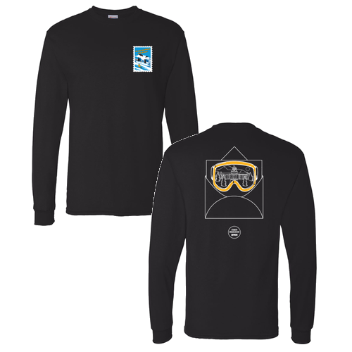 Hanes Essential ComfortSoft Adult Cotton Heavyweight Long-sleeve Tee -- Black