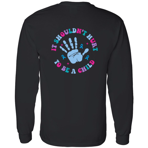 Gildan Heavy Cotton Longsleeve Basic T-Shirt -- Black