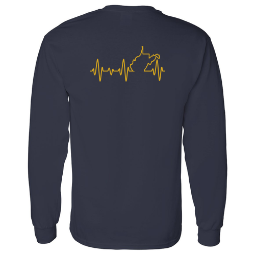 Gildan Heavy Cotton Longsleeve Basic T-Shirt -- Navy