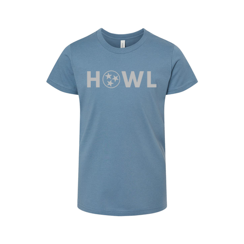 Youth Bella Canvas Short-Sleeve T-Shirt -- Steel Blue