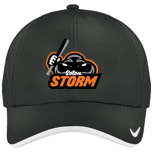 Nike Dri-Fit Perforated Performance Cap -- Black / White