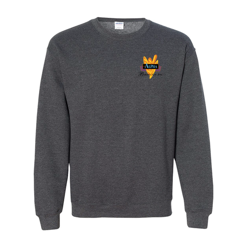 Gildan Heavy Blend Crew Neck Sweatshirt -- Dark Heather