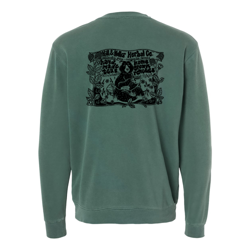 Independent Trading Co. Unisex Pigment Dyed Crew Neck Pigment Alpine Green