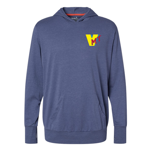 Kastlfel Unisex RecycledSoft Hooded Long Sleeve T-Shirt -- Vintage Royal