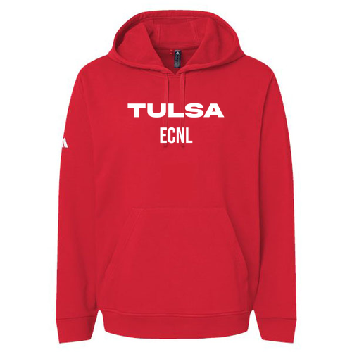 Unisex Adidas Fleece Hooded Sweatshirt -- Red