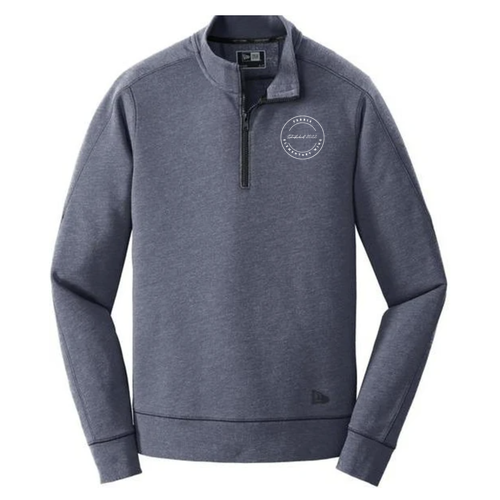 New Era Tri-Blend Fleece 1/4-Zip Pullover -- True Navy Heather