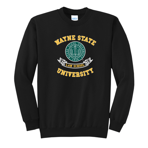 Port and Company Classic Crewneck Sweatshirt -- Jet Black