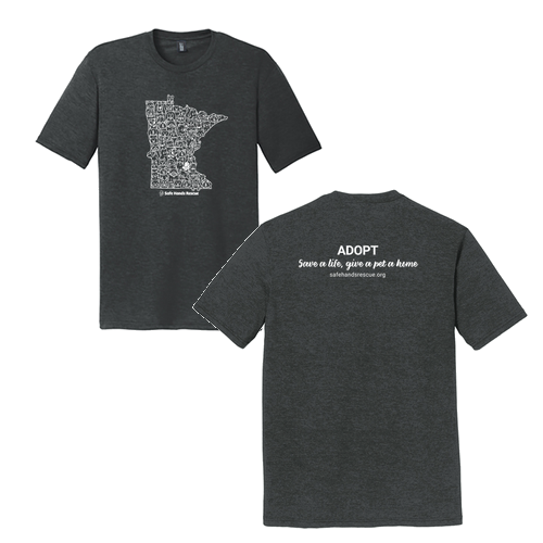 District Made Mens Perfect Tri Crew Tee Black Frost: Novelty Design