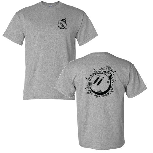 Bomb- Gildan DryBlend 50/50 T-Shirt -- Sport Grey