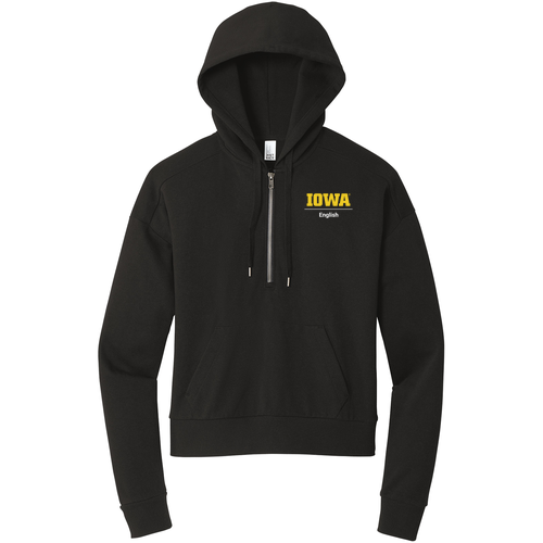 District Women's Perfect Tri-Fleece 1/2-Zip Pullover -- Black