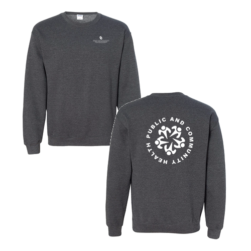 Gildan Heavy Blend Crew Neck Sweatshirt -- Dark Heather