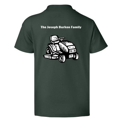 Hanes Youth Heavyweight 50/50 Crew Neck T Shirt -- Deep Forest