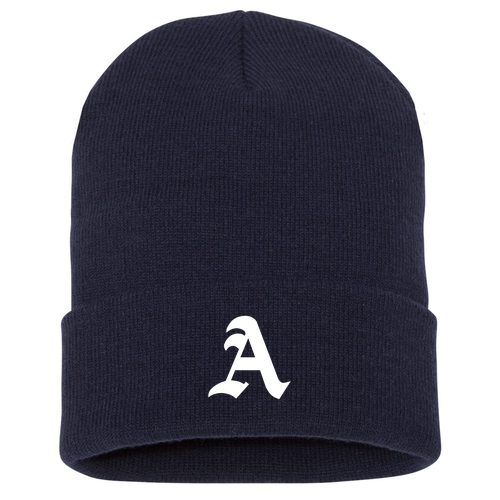 Knit Hat with Cuff -- Navy