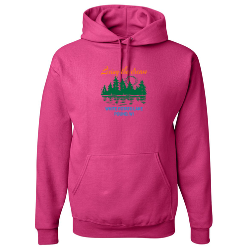 Jerzees 8 oz 50/50 Nublend Adult Hooded Sweatshirt - Cyber Pink