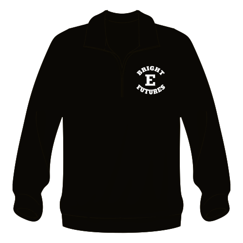 Men/Unisex Sport Tek Soft Quarter Zip Sweatshirt -- Black