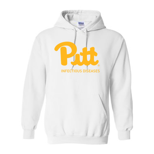 Pitt Gildan Hooded Sweatshirt -- White