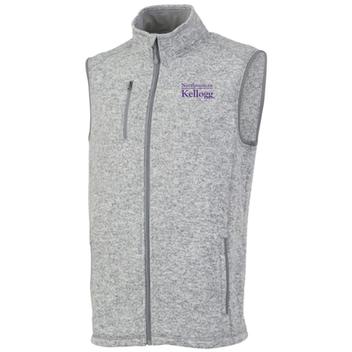 Charles River Mens Pacific Heathered Vest -- Light Grey Heather