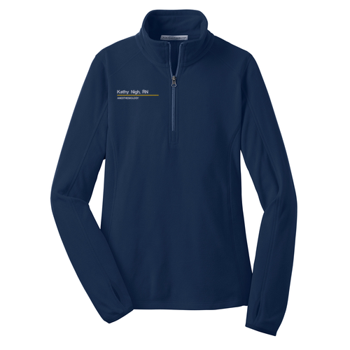 Port Authority Ladies Microfleece 1/2 Zip Pullover -- True Navy