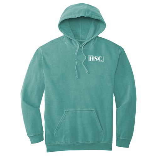 Comfort Colors Garment Dyed Hooded Pullover Sweatshirt -- Sea Foam