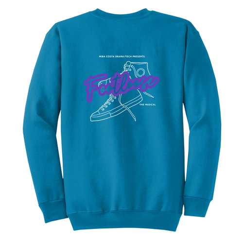 Port and Company Classic Crewneck Sweatshirt -- Neon Blue
