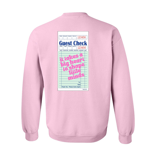 Gildan Heavy Blend Crew Neck Sweatshirt -- Light Pink