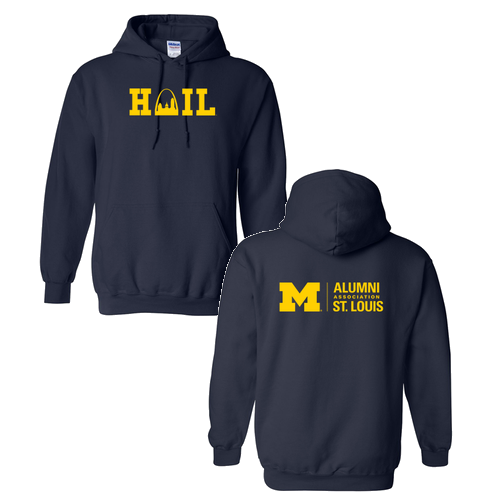 Mens/Unisex Gildan Heavy Blend Hooded Sweatshirt -- Navy