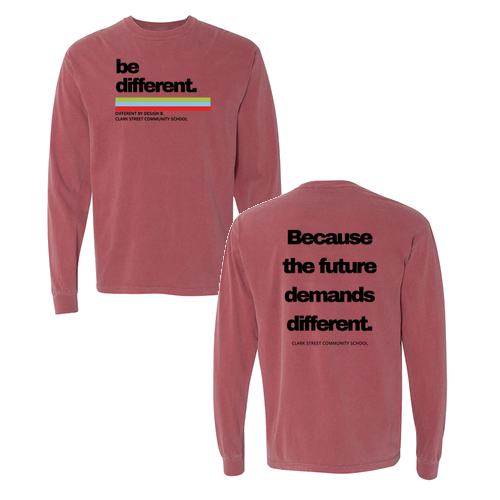 Comfort Colors Ringspun Long Sleeve Tee -- Brick